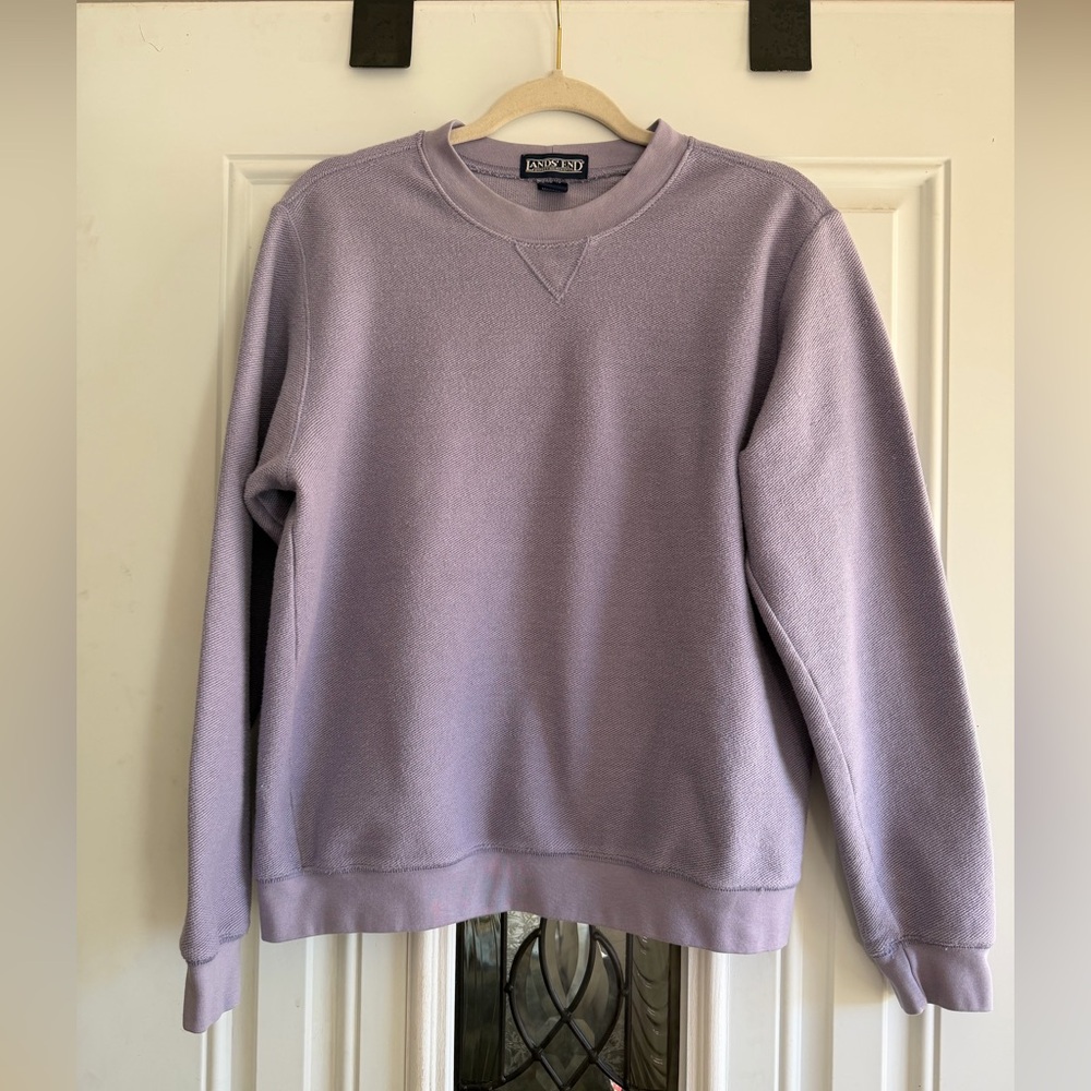 Vintage Lands End Lavender Crewneck Sweater